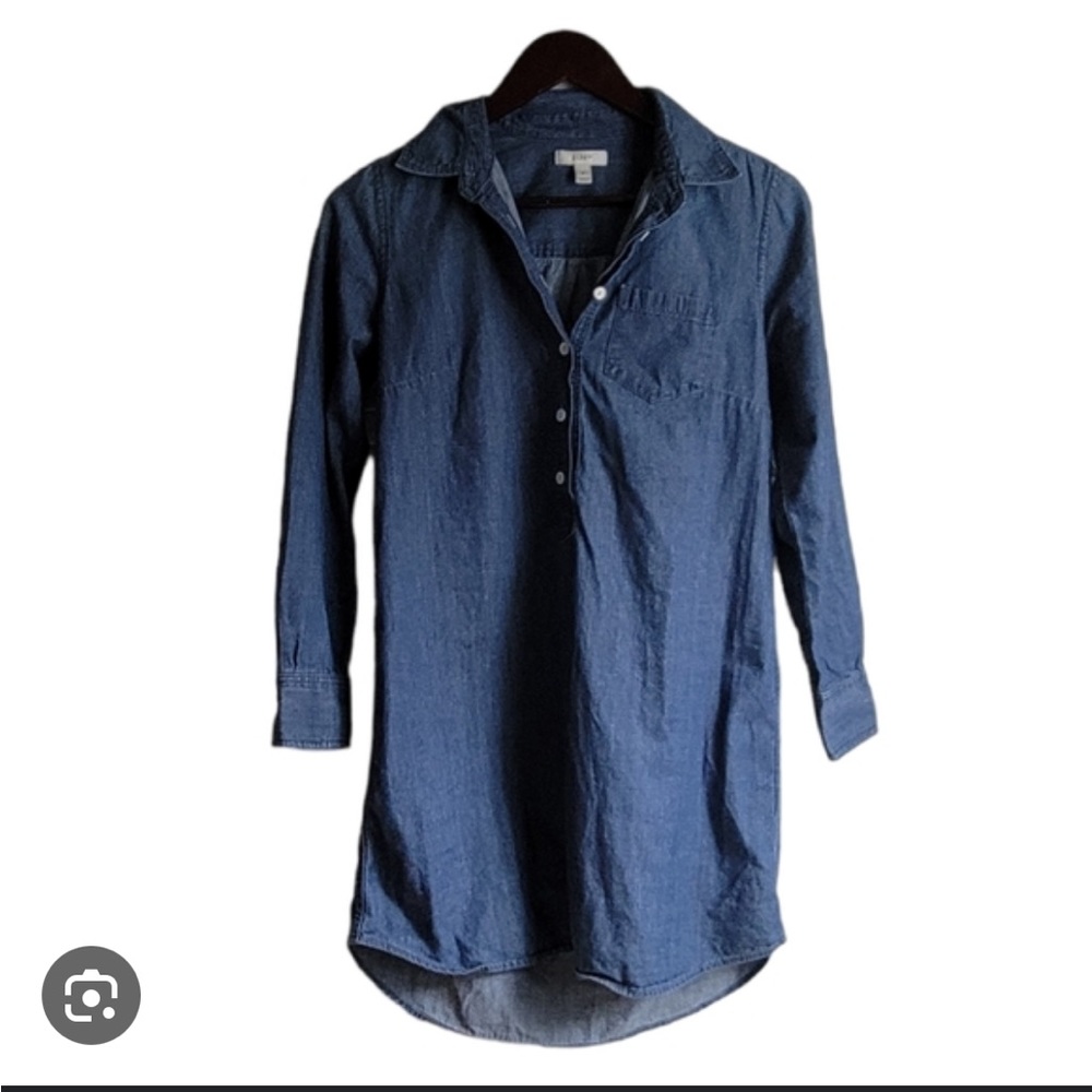 J. Crew Chambray Shirt Dress - Picture 5 of 8